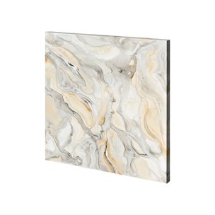 Alabaster IV by Mercana Studio a Hand Embellished Textured Canvas