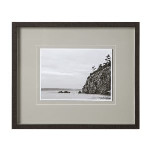 Rocky Cliffs, Rosario Beach by Bisig, Steve a Framed Photo Art Print Matted under Glass