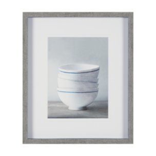 Four Artisan Bowls by Mark Chandon a Framed Art Print Matted under Glass