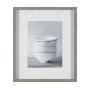 12198 - Four Artisan Bowls by Mark Chandon a Framed Art Print Matted under Glass