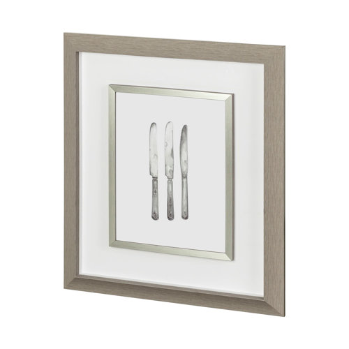 12228 - Knives by Marie a Framed Art Print Matted under Glass