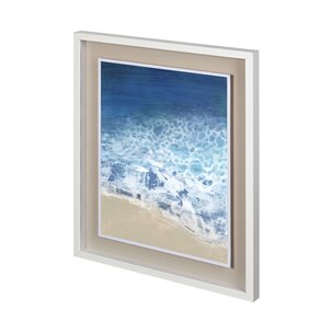 Ebb & Flow II by Victoria Borges a Hand Embellished Textured Framed Art Print Matted under Glass