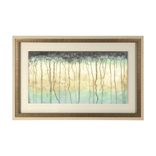 12294 - Treeline Light II by Jennifer Goldberger Hand Embellished Framed Art Print Matted under Glass