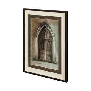 Door II by Mercana Studio a Hand Embellished Textured Framed Art Print Matted under Glass