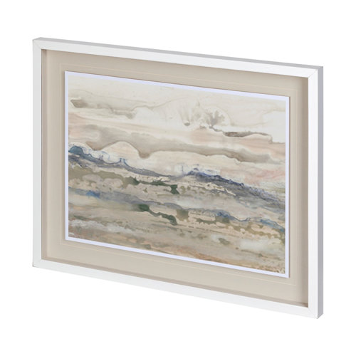 12386 - High Desert II by Renee Stramel a Hand Embellished Framed Art Print Matted under Glass
