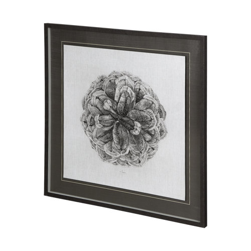 12420 - Cone of View I by Mercana Studio a Hand Embellished Textured Framed Art Print Matted under Glass