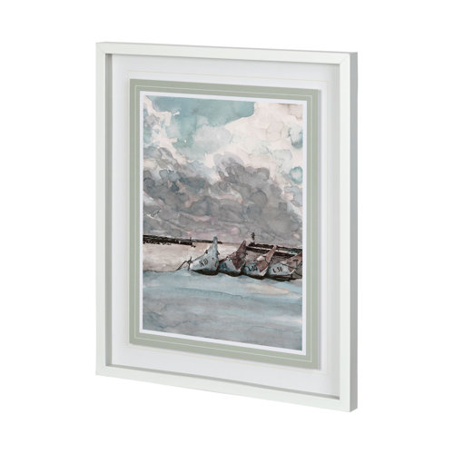 12411 - Minato II by Amber Zhou a Framed Art Print Matted under Glass