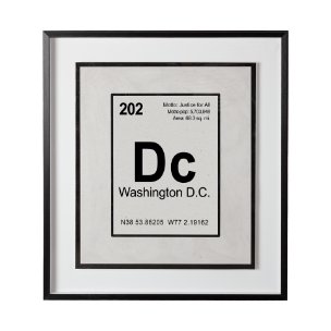 Breaking Washington DC B by THE Studio Hand Embellished Textured Framed Art Print Matted under Glass