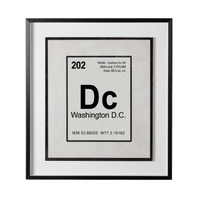 12249 - Breaking Washington DC B by THE Studio Hand Embellished Textured Framed Art Print Matted under Glass