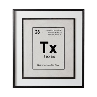 12252 - Breaking Texas B by THE Studio a Hand Embellished Textured Framed Art Print Matted under Glass