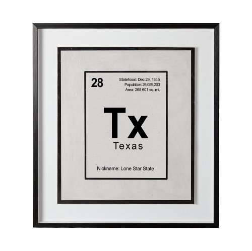 12252 - Breaking Texas B by THE Studio a Hand Embellished Textured Framed Art Print Matted under Glass