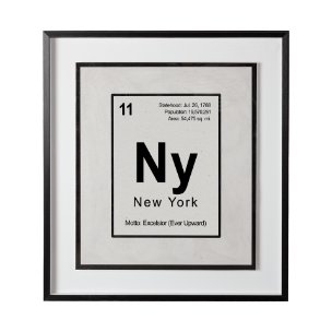 Breaking New York B by THE Studio a Hand Embellished Textured Framed Art Print Matted under Glass