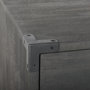 67826 - Ward 34L x 18W Brown Wood and Iron 3 Drawer Accent Cabinet 