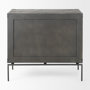 67826 - Ward 34L x 18W Brown Wood and Iron 3 Drawer Accent Cabinet 