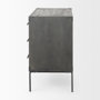 67826 - Ward 34L x 18W Brown Wood and Iron 3 Drawer Accent Cabinet 