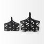 67798 - Tyrell (Set of 2) 23L x 11W; 18L x 8W Black Iron Metal Baskets