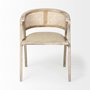67830 - Tabitha I Blonde Wooden Frame 100% Polyester Seat Dining Chair
