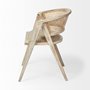 67830 - Tabitha I Blonde Wooden Frame 100% Polyester Seat Dining Chair