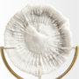 67984 - Sandy III (Large) 8L x 4W White Coastal Sand Dollar Object