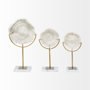 67984 - Sandy III (Large) 8L x 4W White Coastal Sand Dollar Object