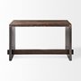 67899 - Orwell 52L x 28W Brown Wood Top Metal Cladded Frame Office Desk