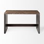 67899 - Orwell 52L x 28W Brown Wood Top Metal Cladded Frame Office Desk