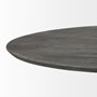 67849-AB - Maxwell 54" Brown Solid Wood Top Brown Metal/Wood Base Dining Table
