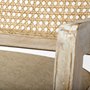 67833 - Teryn Cream Linen Seat And Natural Wooden Base w/ Mesh Back Accent Chair 