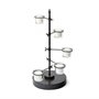 67998 - Jaran Black Metal Five Armed Tealight Table Candle Holder 