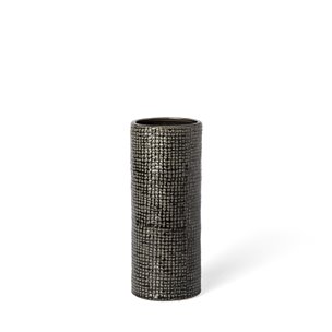 Kona II Medium Black/Gold Ceramic Vase 