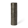 68026 - Kona III Large Black/Gold Cylindrical Ceramic Vase 