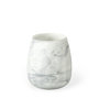 68037 - Volta I Short Gray Cream Glass Abstract Pattern Vase 