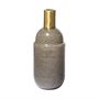 68052 - Toba II Tall Brown/Gold Spotted Gourd Style Vase 