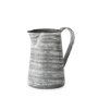 68058 - Serena I 8H Small Gray/White Textured Metal Jug