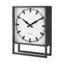 68082 - Felix Gray Metal Square Table Clock