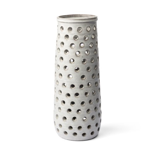 68105 - Canasta Large Rustic White Ceramic Decorative Vase