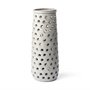 68105 - Canasta Large Rustic White Ceramic Decorative Vase