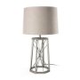 68111 - Raen (28.5"H) Gray Metal Octagonal Base w/Beige Shade Table Lamp