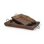 68149 - Durone (Set of 2) Brown Wooden Live Edge Serving Trays