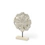 68169 - Kamara I (Small) 12L x 4W White Washed Wood W/Antiqued Silver Botanical Decorative Object