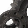67648 - Cogsworth Set of 2 14L x 4W Brown Resin Industrial Gear Bookends