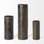 68025 - Kona II Medium Black/Gold Ceramic Vase 