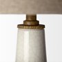 68109 - Rebecca (28.5"H) White Crackled Ceramic Base Wood Accent Table Lamp