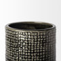 68025 - Kona II Medium Black/Gold Ceramic Vase 