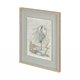 12469 - White Egret by Mercana Studio a Hand Embellished Textured Framed Art Print Matted under Glass