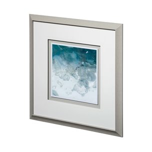 Aerial Blue -II by Brianna Andreychuk a Framed Art Print Matted under Glass