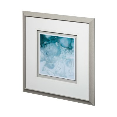 12472 - Aerial Blue -I by Brianna Andreychuk a Framed Art Print Matted under Glass