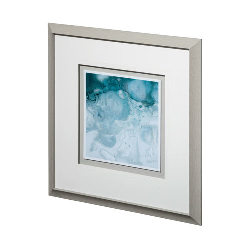 12472 - Aerial Blue -I by Brianna Andreychuk a Framed Art Print Matted under Glass