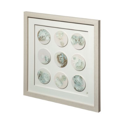 12466 - Gold Circle by Studio M a handmade Original Framed Artwork under Glass