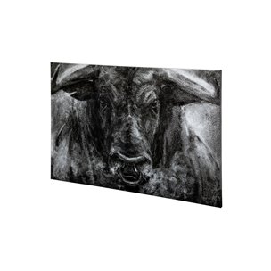 Ringo by Mercana Studio a Hand Embellished Textured Canvas